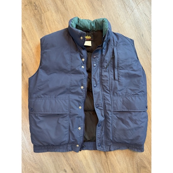 REI Other - Vintage REI Down Vest 80s 90s Navy Outdoor‎ Camping Hiking Size M / L